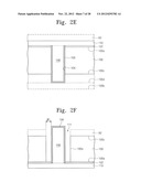 MICROELECTRONIC DEVICES HAVING CONDUCTIVE THROUGH VIA ELECTRODES INSULATED     BY GAP REGIONS diagram and image