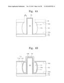 MICROELECTRONIC DEVICES HAVING CONDUCTIVE THROUGH VIA ELECTRODES INSULATED     BY GAP REGIONS diagram and image