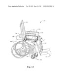 CONVERTIBLE WHEELCHAIRS WITH MOVABLE CARRIAGES FOR TRANSFERRING PATIENTS     TO/FROM THE WHEELCHAIRS diagram and image