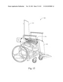 CONVERTIBLE WHEELCHAIRS WITH MOVABLE CARRIAGES FOR TRANSFERRING PATIENTS     TO/FROM THE WHEELCHAIRS diagram and image