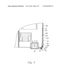 ELECTRONIC DEVICE WITH AN APPARATUS FOR FIXING A POWER SUPPLY diagram and image