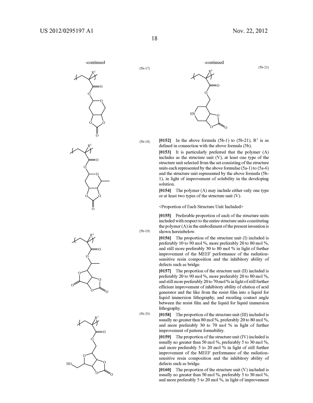 RADIATION-SENSITIVE RESIN COMPOSITION, POLYMER AND METHOD FOR FORMING A     RESIST PATTERN - diagram, schematic, and image 19