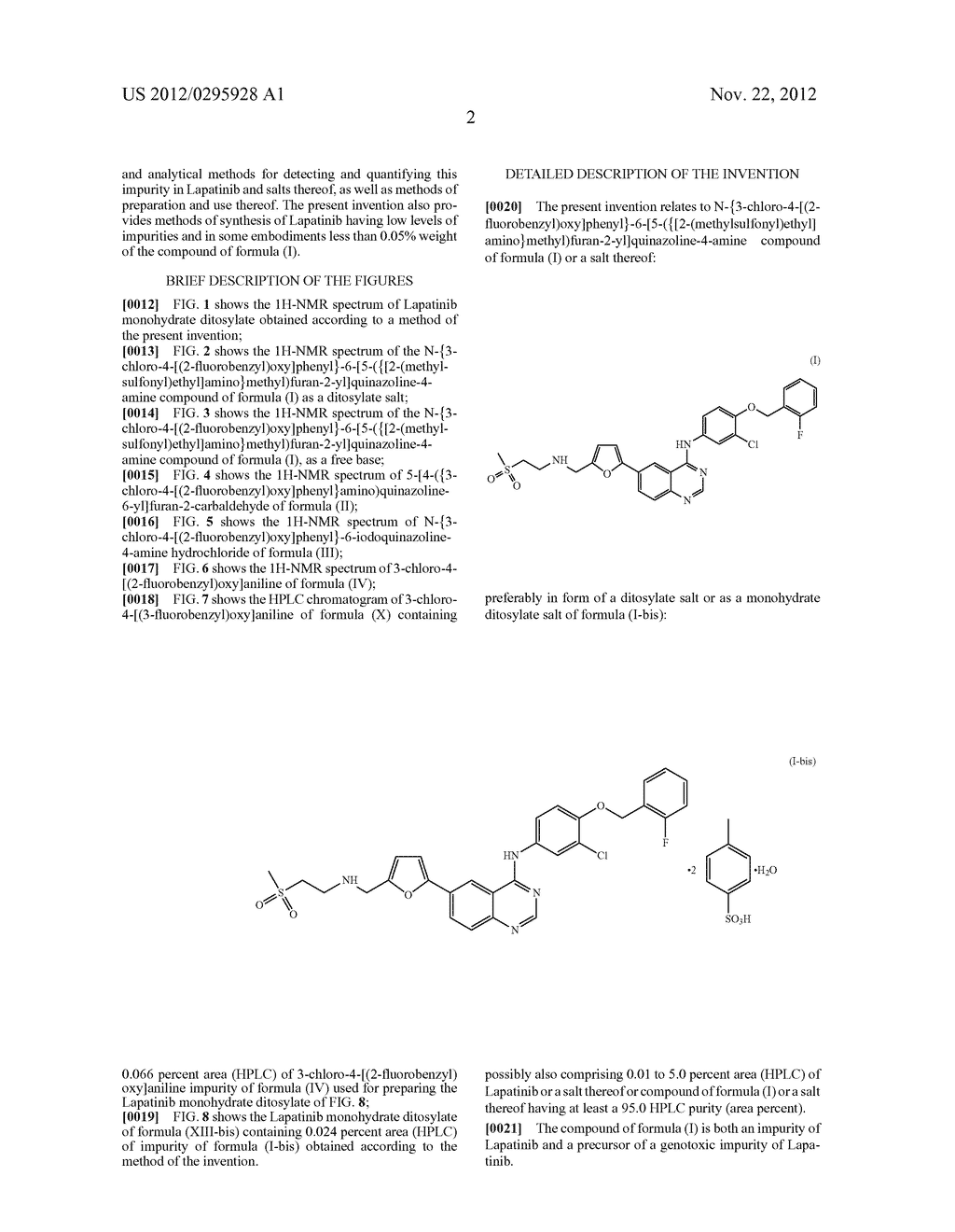 METHODS FOR DETECTING AND REDUCING IMPURITIES OF LAPATINIB AND SALTS     THEREOF - diagram, schematic, and image 11