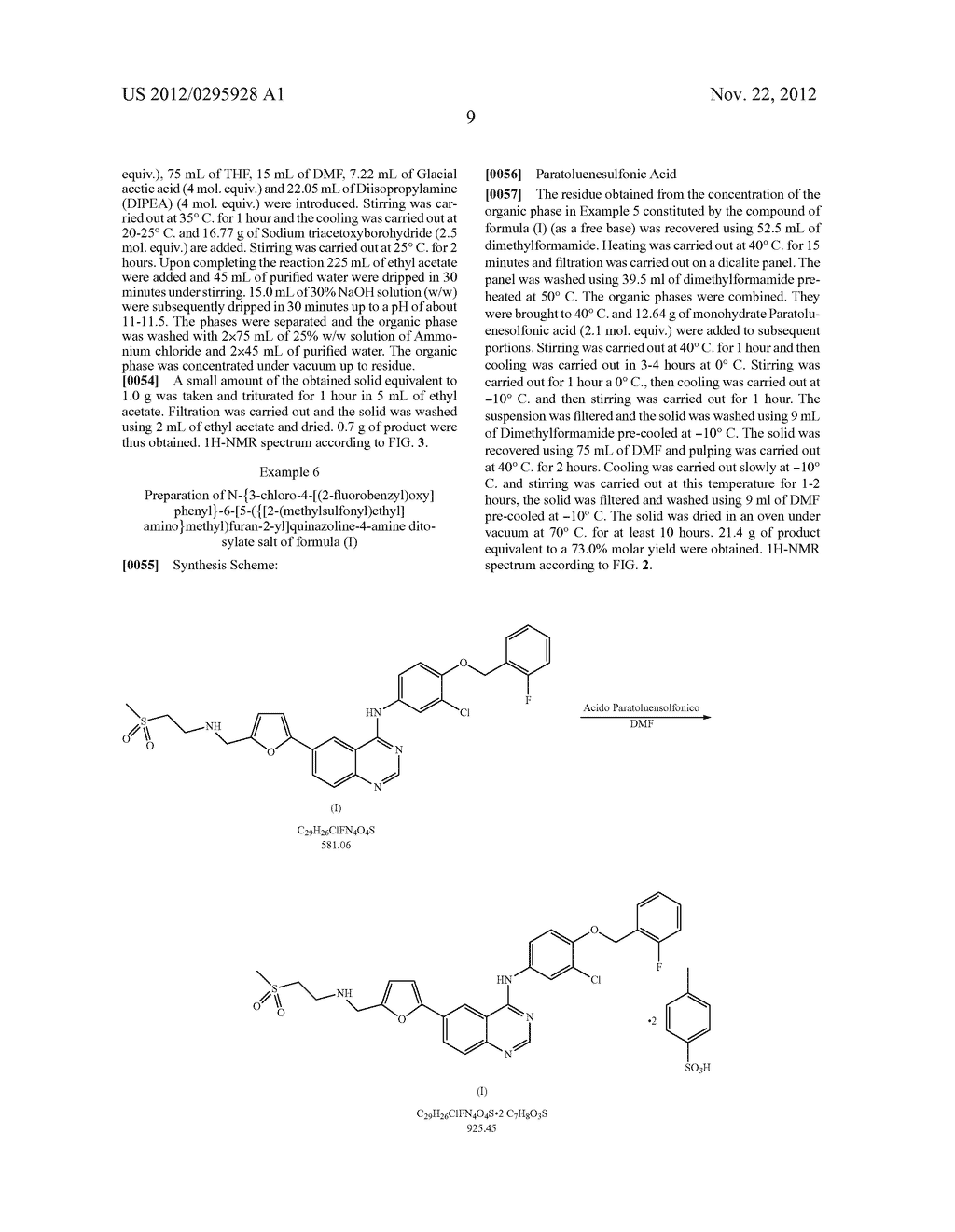 METHODS FOR DETECTING AND REDUCING IMPURITIES OF LAPATINIB AND SALTS     THEREOF - diagram, schematic, and image 18
