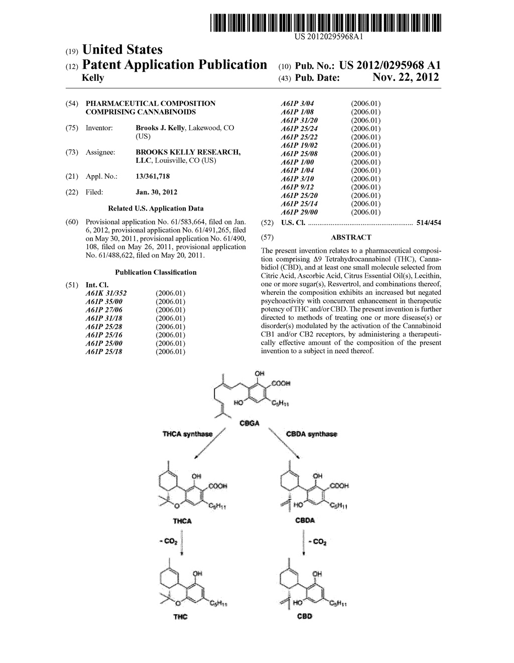 Pharmaceutical Composition Comprising Cannabinoids - diagram, schematic, and image 01