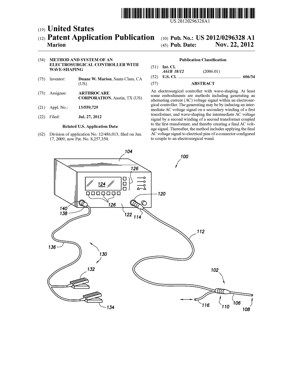 METHOD AND SYSTEM OF AN ELECTROSURGICAL CONTROLLER WITH WAVE-SHAPING - diagram, schematic, and image 01