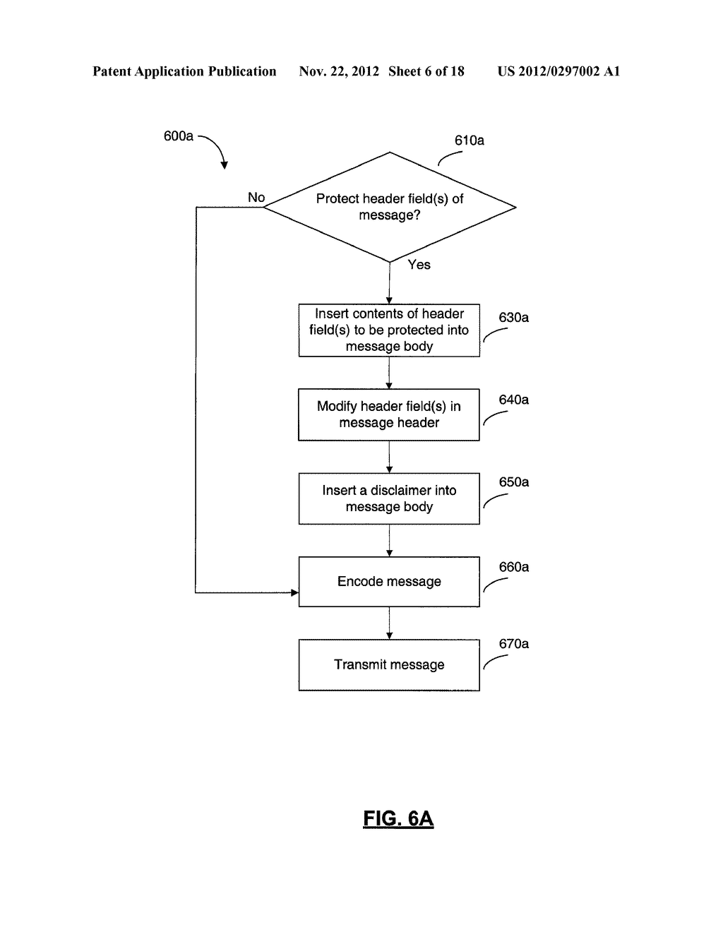 SYSTEMS AND METHODS FOR PROTECTING HEADER FIELDS IN A MESSAGE - diagram, schematic, and image 07