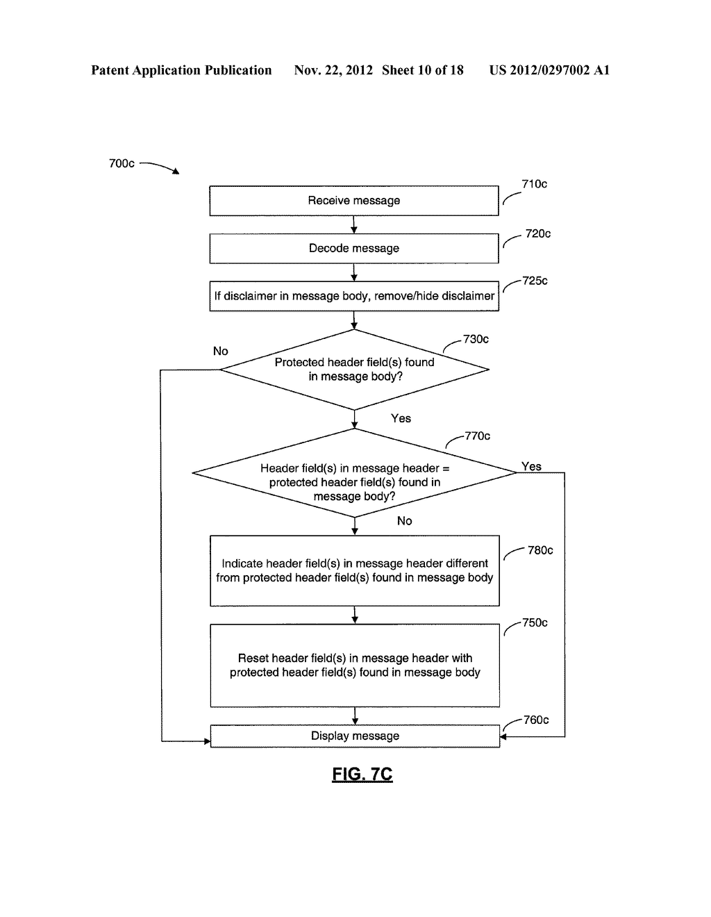 SYSTEMS AND METHODS FOR PROTECTING HEADER FIELDS IN A MESSAGE - diagram, schematic, and image 11