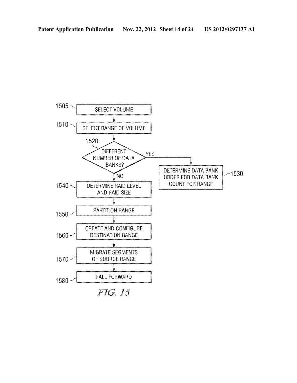 METHOD AND SYSTEM FOR DATA MIGRATION IN A DISTRIBUTED RAID IMPLEMENTATION - diagram, schematic, and image 15