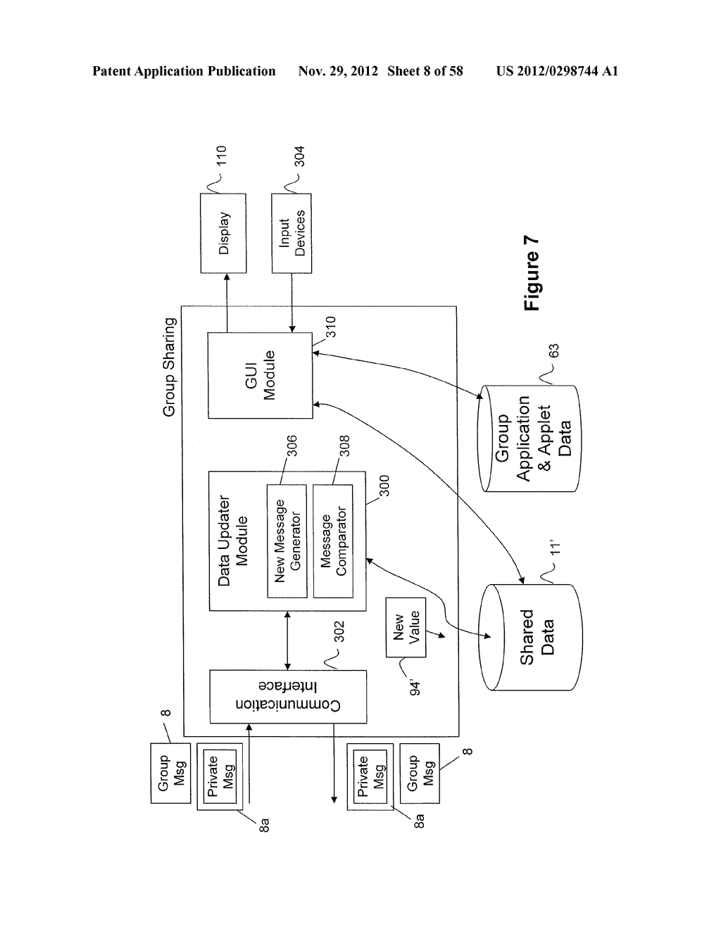 SYSTEM AND METHOD FOR MANAGING ITEMS IN A LIST SHARED BY A GROUP OF MOBILE     DEVICES - diagram, schematic, and image 09