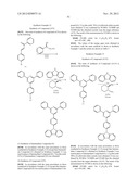 MATERIAL FOR ORGANIC ELECTROLUMINESCENCE DEVICES AND ORGANIC     ELECTROLUMINESCENCE DEVICE USING THE MATERIAL diagram and image