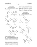 MATERIAL FOR ORGANIC ELECTROLUMINESCENCE DEVICES AND ORGANIC     ELECTROLUMINESCENCE DEVICE USING THE MATERIAL diagram and image