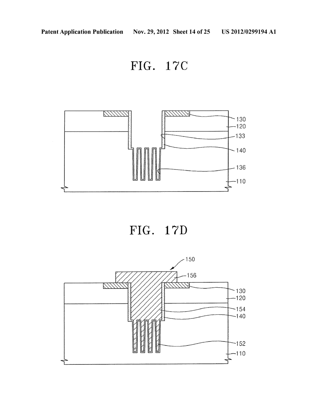 SEMICONDUCTOR CHIP HAVING VIA ELECTRODES AND STACKED SEMICONDUCTOR CHIPS     INTERCONNECTED BY THE VIA ELECTRODES - diagram, schematic, and image 15