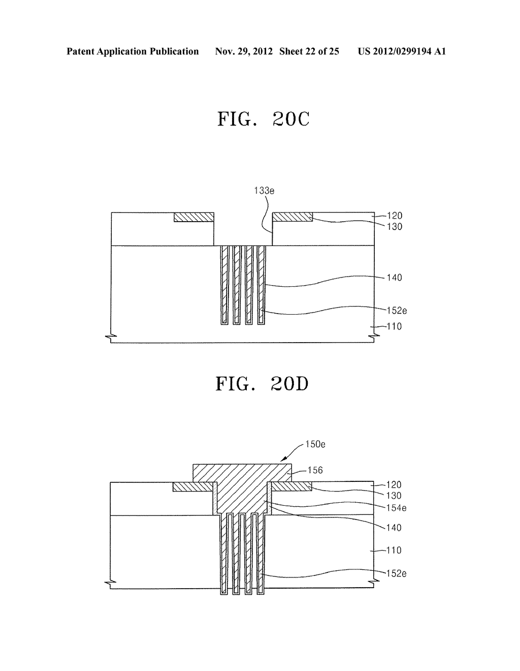 SEMICONDUCTOR CHIP HAVING VIA ELECTRODES AND STACKED SEMICONDUCTOR CHIPS     INTERCONNECTED BY THE VIA ELECTRODES - diagram, schematic, and image 23