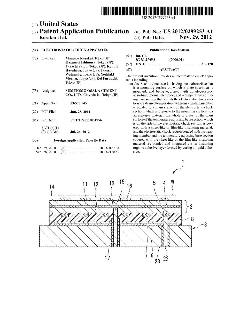 ELECTROSTATIC CHUCK APPARATUS - diagram, schematic, and image 01