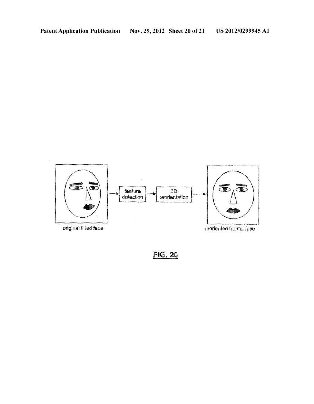 METHOD, SYSTEM AND COMPUTER PROGRAM PRODUCT FOR AUTOMATIC AND     SEMI-AUTOMATIC MODIFICATOIN OF DIGITAL IMAGES OF FACES - diagram, schematic, and image 21