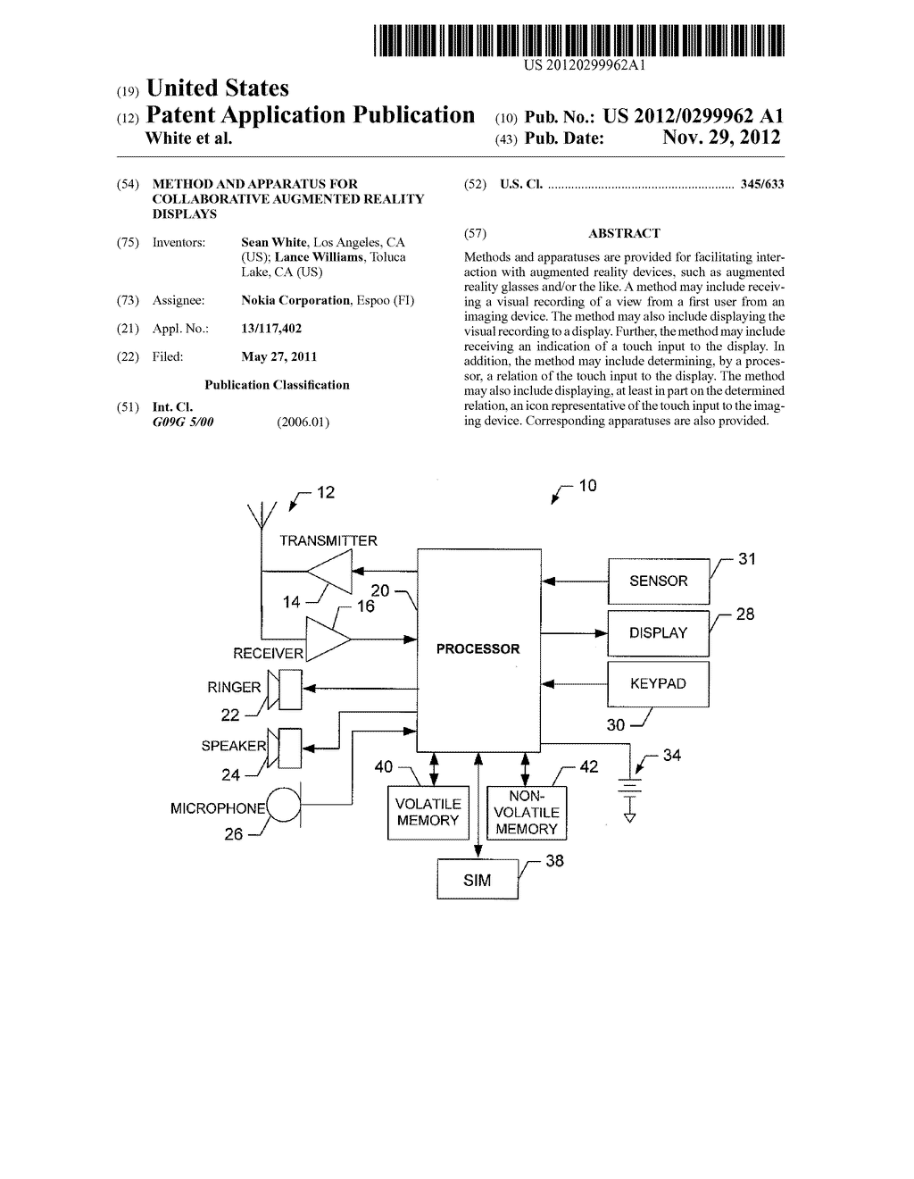 METHOD AND APPARATUS FOR COLLABORATIVE AUGMENTED REALITY DISPLAYS - diagram, schematic, and image 01