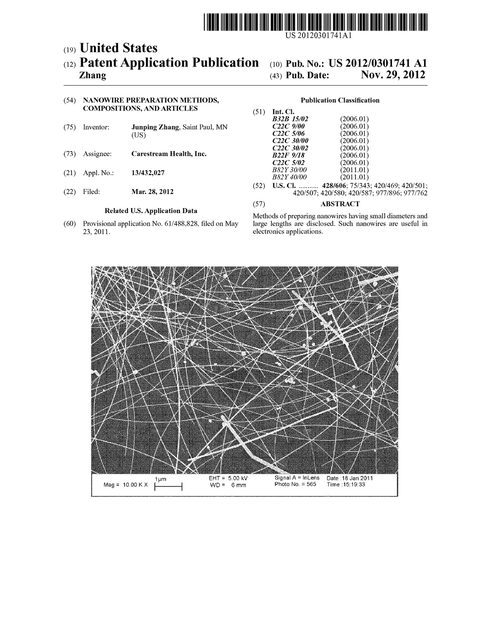 NANOWIRE PREPARATION METHODS, COMPOSITIONS, AND ARTICLES - diagram, schematic, and image 01