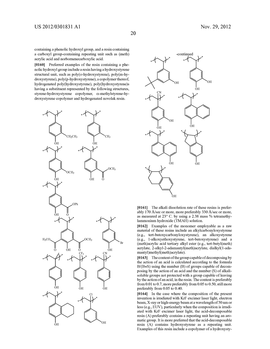 ACTINIC RAY-SENSITIVE OR RADIATION-SENSITIVE RESIN COMPOSITION, AND RESIST     FILM AND PATTERN FORMING METHOD USING THE SAME - diagram, schematic, and image 22