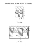 SEMICONDUCTOR DEVICE HAVING AN OXIDE FILM FORMED ON A SEMICONDUCTOR     SUBSTRATE SIDEWALL OF AN ELEMENT REGION AND ON A SIDEWALL OF A GATE     ELECTRODE diagram and image
