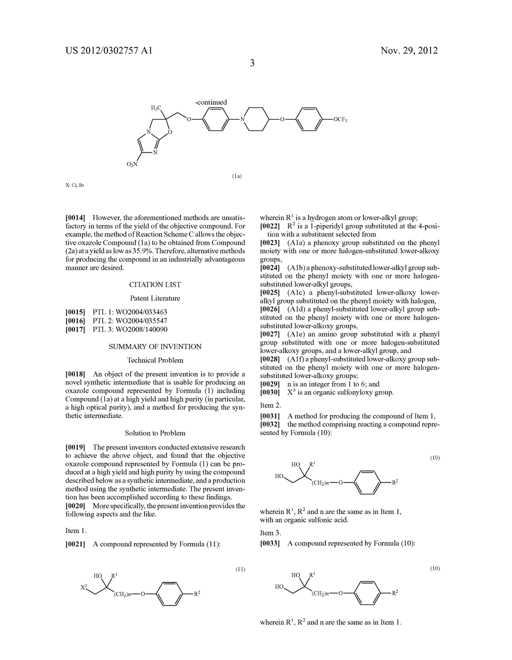 SYNTHETIC INTERMEDIATE OF OXAZOLE COMPOUND AND METHOD FOR PRODUCING THE     SAME - diagram, schematic, and image 04