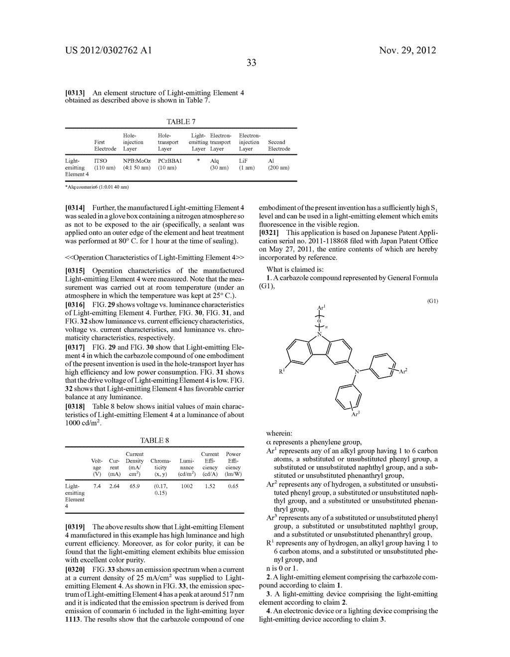 Carbazole Compound, Light-Emitting Element, Light-Emitting Device,     Electronic Device, and Lighting Device - diagram, schematic, and image 59