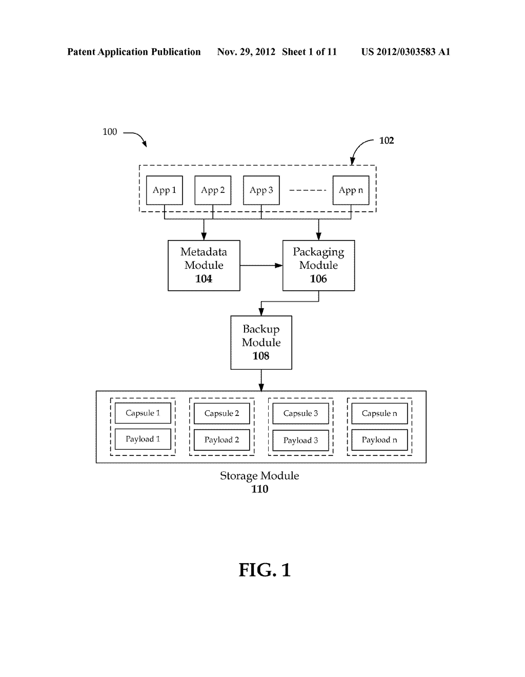 SEAMLESS APPLICATION BACKUP AND RECOVERY USING METADATA - diagram, schematic, and image 02