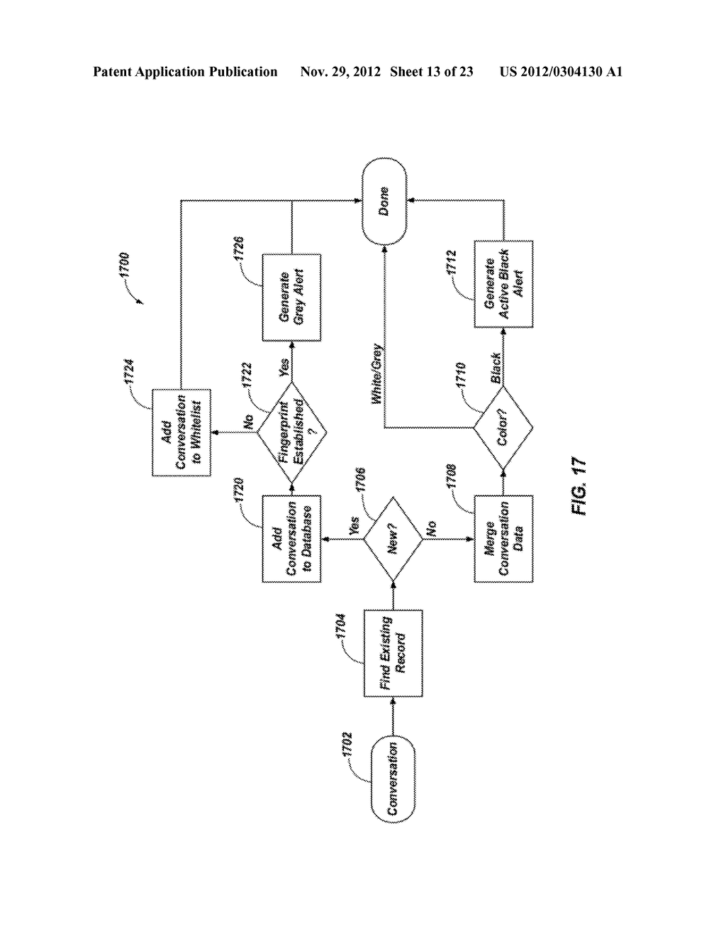 SYSTEMS, METHODS, AND COMPUTER-READABLE MEDIA FOR MONITORING     COMMUNICATIONS ON A NETWORK - diagram, schematic, and image 14