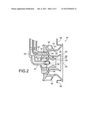 INJECTION SYSTEM FOR A TURBOMACHINE COMBUSTION CHAMBER, INCLUDING AIR     INJECTION MEANS IMPROVING THE AIR-FUEL MIXTURE diagram and image