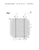 SOLAR BATTERY CELL, SOLAR BATTERY MODULE AND METHOD OF MAKING SOLAR     BATTERY MODULE diagram and image