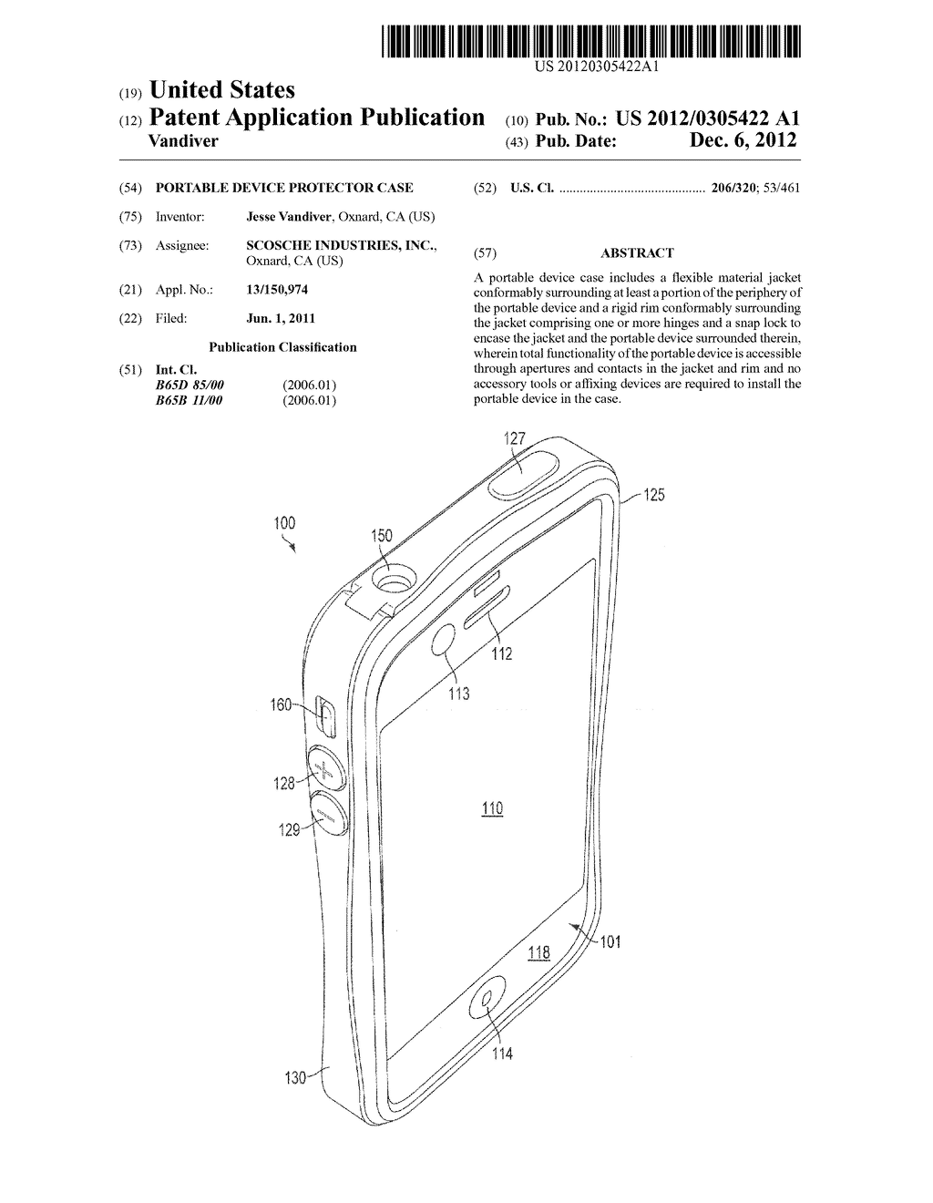 PORTABLE DEVICE PROTECTOR CASE - diagram, schematic, and image 01