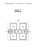 MATRIX IMAGING DEVICE COMPRISING AT LEAST ONE SET OF PHOTOSITES WITH     MULTIPLE INTEGRATION TIMES diagram and image