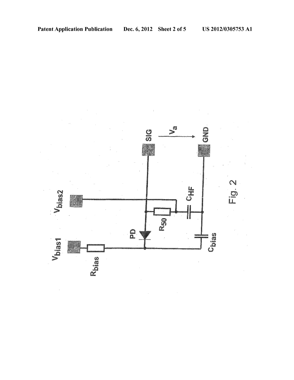 CIRCUIT FOR SETTING THE VOLTAGE POTENTIAL AT THE OUTPUT OF A PIN     PHOTORECEIVER AND PHOTORECEIVER ASSEMBLY - diagram, schematic, and image 03