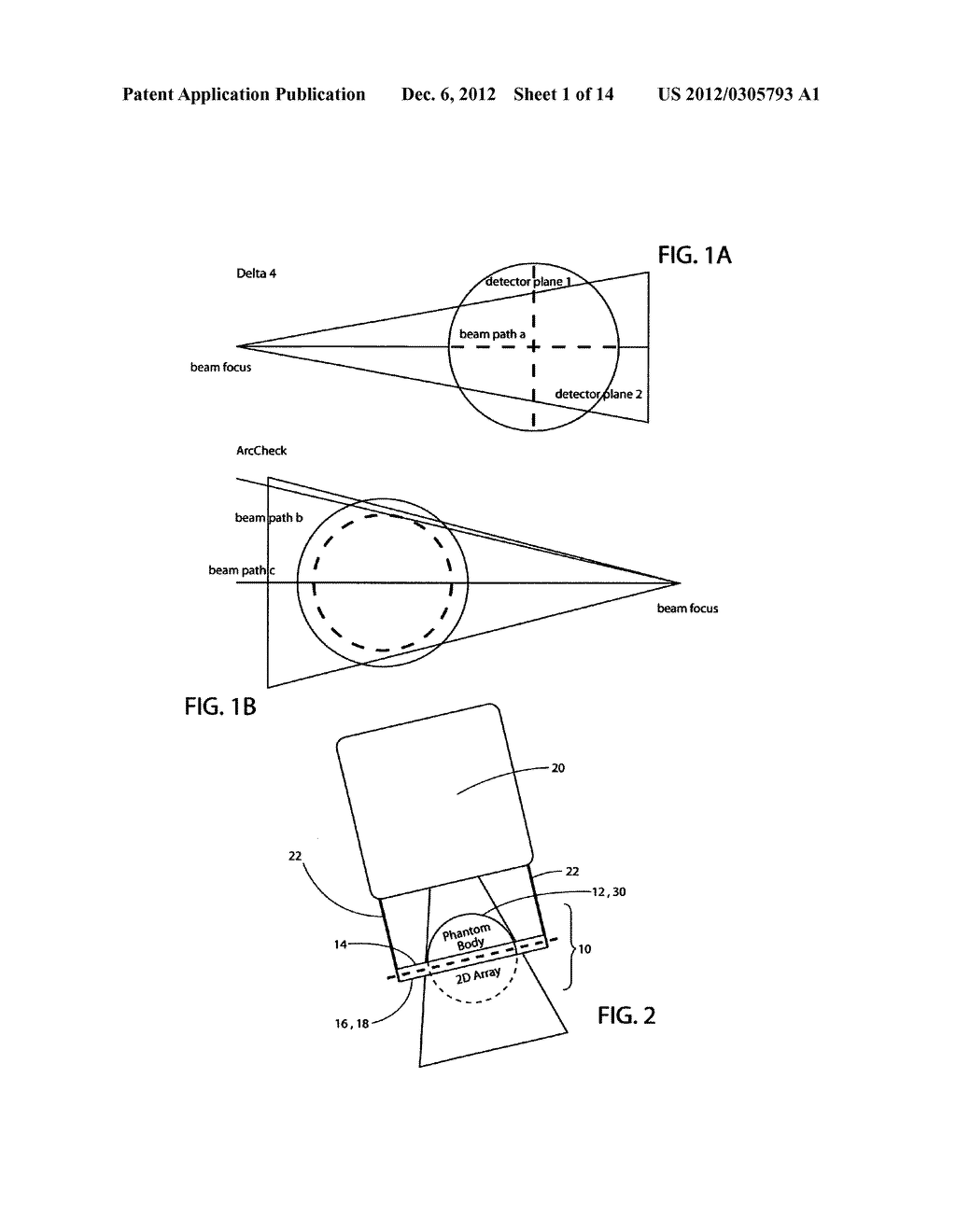 ROTATIONALLY SYMMETRICAL COHERENT VERIFICATION PHANTOM (VIRTUAL PATIENT)     WITH A FLAT DETECTOR DISPOSED ON A ROTARY AXIS INTEGRATED IN A MULTI     PURPOSE QC-ACCESSORY - diagram, schematic, and image 02