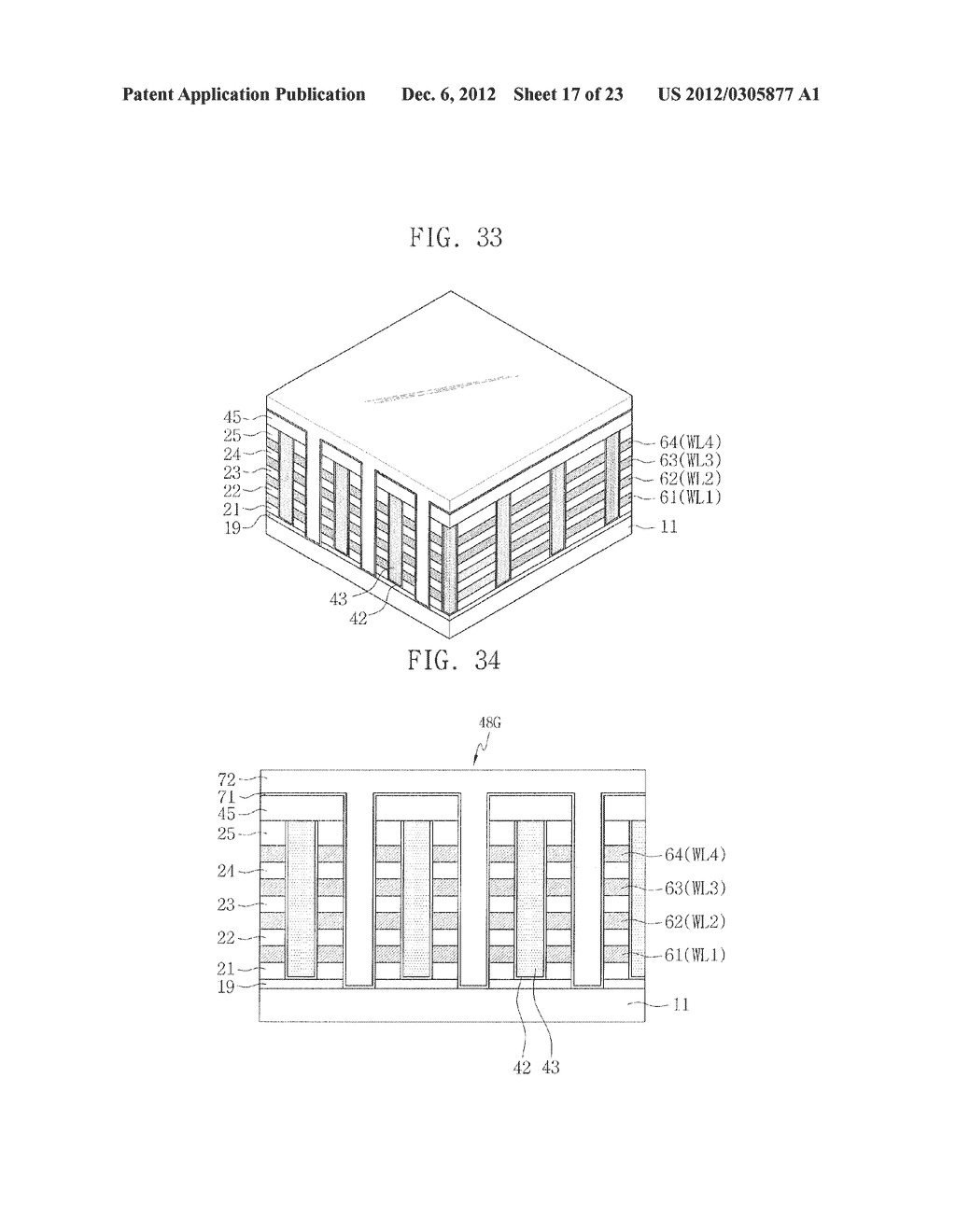NON-VOLATILE MEMORY DEVICE HAVING A RESISTANCE-CHANGEABLE ELEMENT AND     METHOD OF FORMING THE SAME - diagram, schematic, and image 18