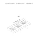 LIGHT EMITTING DEVICE LENS, LIGHT EMITTING DEVICE MODULE INCLUDING LIGHT     EMITTING DEVICE LENS AND METHOD FOR MANUFACTURING LIGHT EMITTING DEVICE     MODULE USING LIGHT EMITTING DEVICE LENS diagram and image