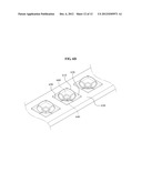 LIGHT EMITTING DEVICE LENS, LIGHT EMITTING DEVICE MODULE INCLUDING LIGHT     EMITTING DEVICE LENS AND METHOD FOR MANUFACTURING LIGHT EMITTING DEVICE     MODULE USING LIGHT EMITTING DEVICE LENS diagram and image