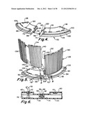 Portable bar with interchangeable canopy tops diagram and image