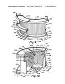 Portable bar with interchangeable canopy tops diagram and image