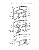 Portable bar with interchangeable canopy tops diagram and image