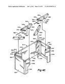 Portable bar with interchangeable canopy tops diagram and image