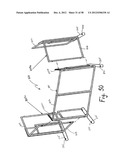 Portable bar with interchangeable canopy tops diagram and image