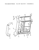 Portable bar with interchangeable canopy tops diagram and image