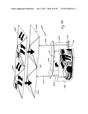 Portable bar with interchangeable canopy tops diagram and image