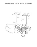 Portable bar with interchangeable canopy tops diagram and image