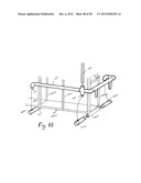 Portable bar with interchangeable canopy tops diagram and image