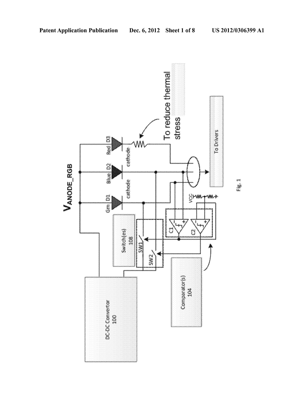 PROJECTOR SYSTEM WITH SINGLE INPUT, MULTIPLE OUTPUT DC-DC CONVERTER - diagram, schematic, and image 02