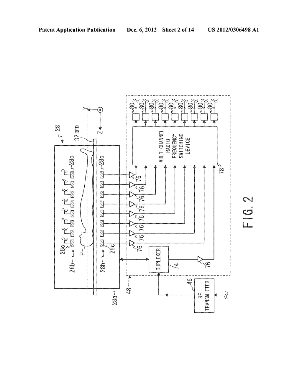MULTICHANNEL RF SIGNAL SWITCHING DEVICE AND MAGNETIC RESONANCE IMAGING     APPARATUS HAVING MULTICHANNEL RF SIGNAL SWITCHING DEVICE - diagram, schematic, and image 03