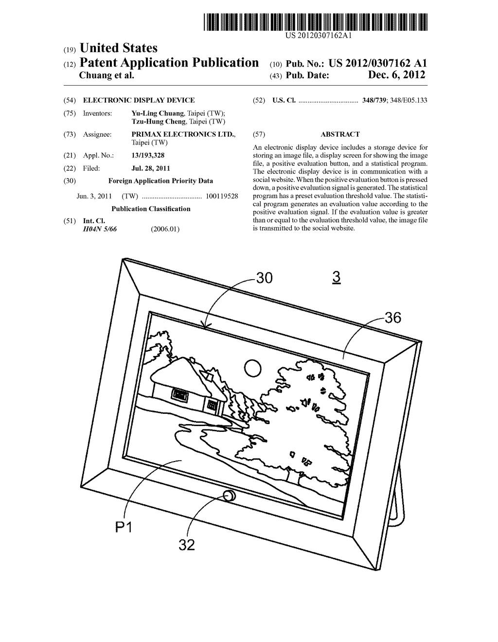 ELECTRONIC DISPLAY DEVICE - diagram, schematic, and image 01