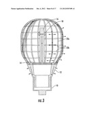 LIGHT BULB WITH THERMALLY CONDUCTIVE GLASS GLOBE diagram and image